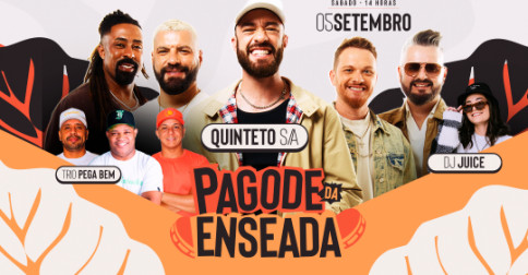 Pagode da Enseada com Quinteto S/a, Trio Pega Bem e DJ Juice em Londrina