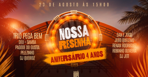Aniversário de 4 Anos Nossa Resenha em Londrina