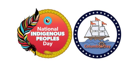 Indigenous People Day/Columbus Day logo