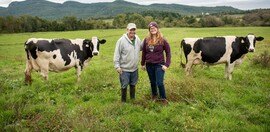 Douglas Fuller and daughter Olivia Fuller of Fuller Aces, a protected farm in Fort Ann, NY. 