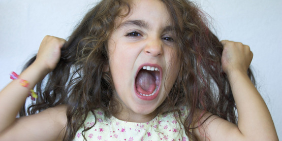 young girl having a temper tantrum, for use with "Thriving with your spirited child" classes
