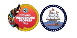 Indigenous People Day/Columbus Day logo