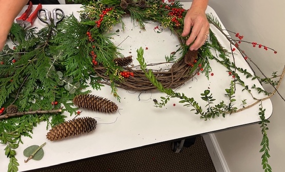 wreath making