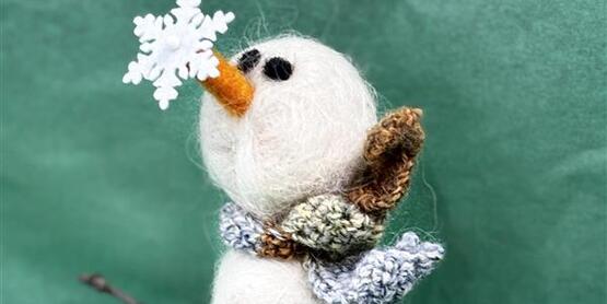felted snowman