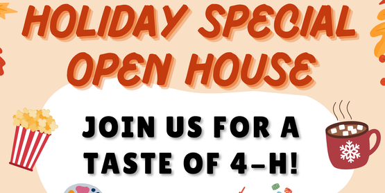 Holiday open house flyer