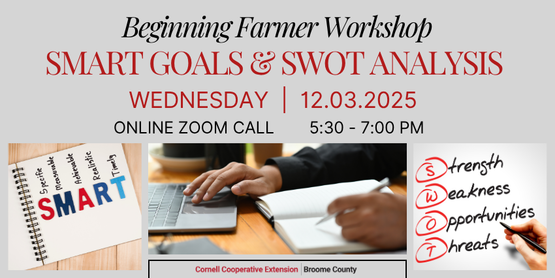 Beginning Farmer Zoom: SMART goals & SWOT Analysis