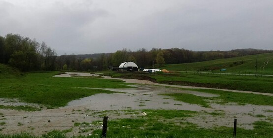 flooded pasture