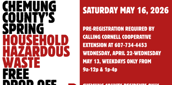 Spring 2026 HHW event flyer