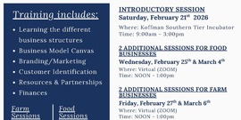 2026 Farm & Food Start-Up Training