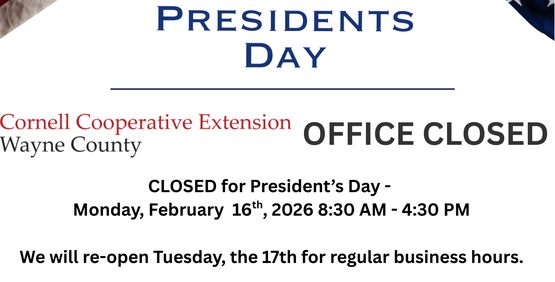 Our office will be closed Monday, February 16th for President's Day.  We will resume normal office hours on Tuesday, February 17th.  