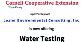 Water Testing in Partnership with Lozier Environmental Consulting, Inc. 