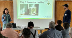 Leigh presenting about Utility Bills