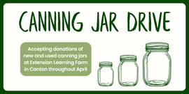 Banner for canning jar drive
