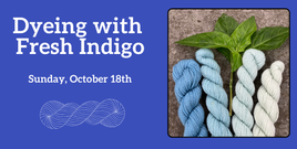 Dyeing with Fresh Indigo
Sunday, October 18th