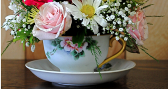 tea cup floral workshop 
