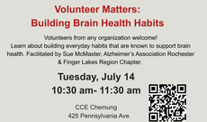 Volunteer Matters: Building Brain Health Habits