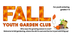 Fall Youth Garden Club 2026 banner