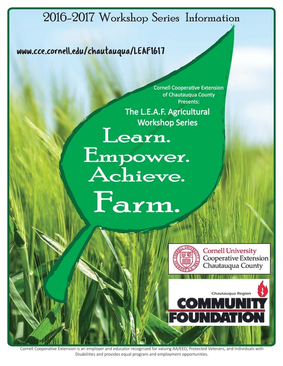 Cornell Cooperative Extension 2016 2017 L.E.A.F. Series