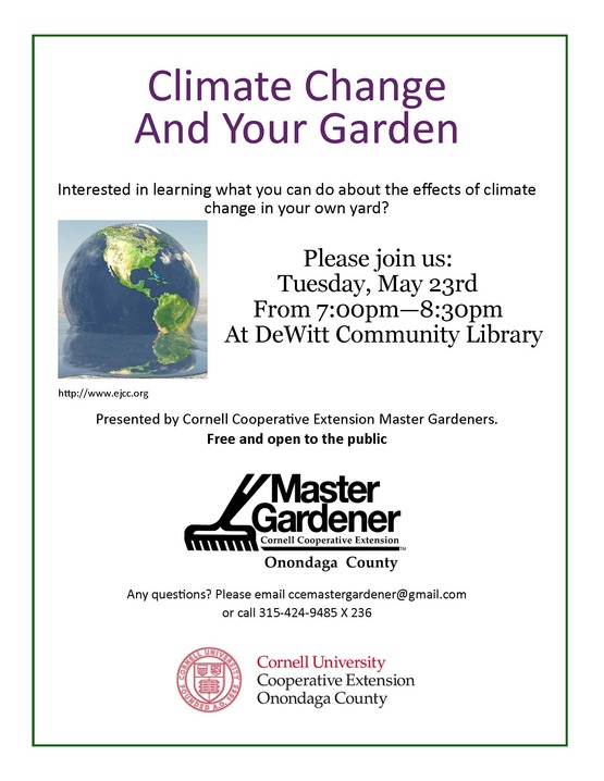 Cornell Cooperative Extension | Climate Change and Your Garden