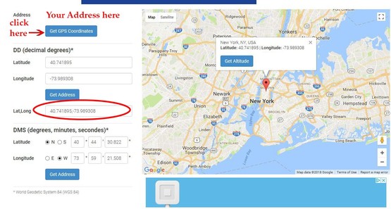 GPS Coordinates