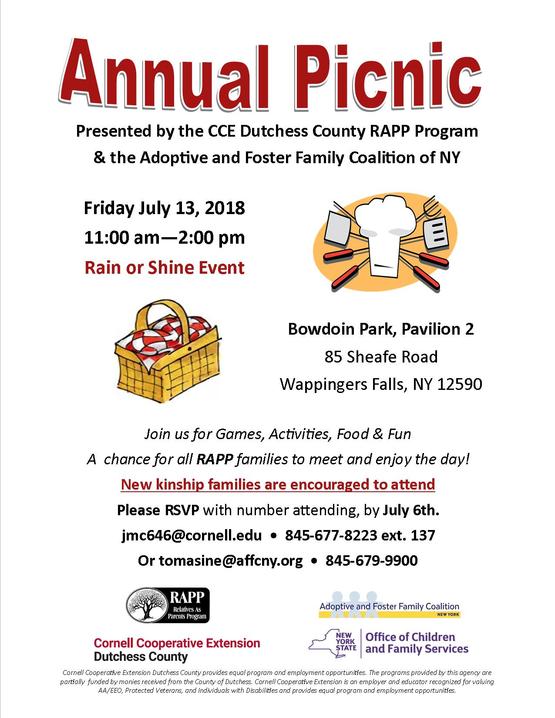 Cornell Cooperative Extension RAPP Annual Picnic