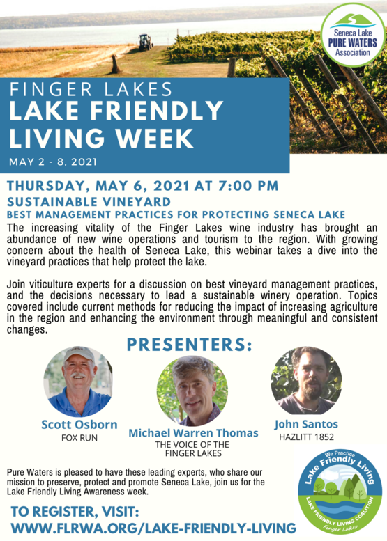 Sustainable Vineyards, Best Management Practices for Protecting Seneca Lake