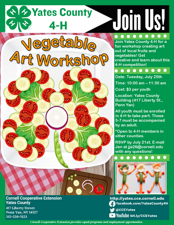 Veggie Art Workshop Flyer