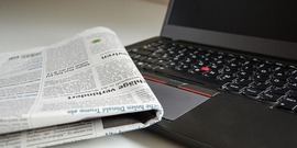 newsletter; laptop