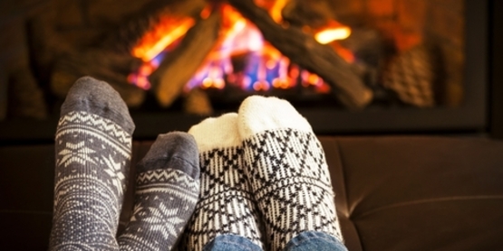 Fireplace warm socks