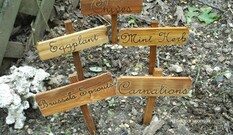 Garden signs, wood sign, garden plan, 