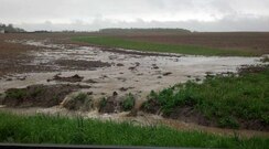 Flooded field, Yates County NY