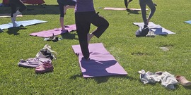Yoga in the park Stamford ny 