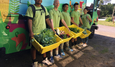 Green Teens at the mobile farmers market