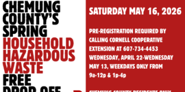 Spring 2026 HHW event flyer