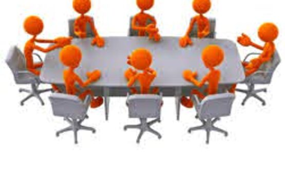 figures around table
