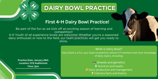 4-H Dairy Bowl Practice Kickoff