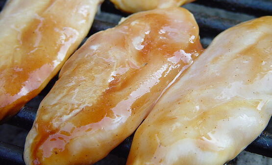 chicken on the grill