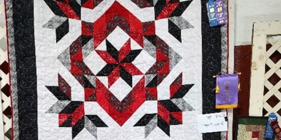 4-H Projects including the Quilt selected for the Special Judges Award, made by Grace Meyer