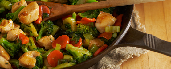 Veggie and rice stir fry