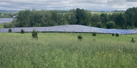 Solar arrays in Dryden, NY