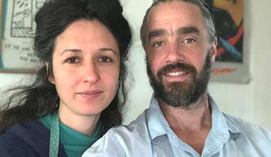 Picture of Sasha Kellner Rogers and Sean Dembrosky of Edible Acres