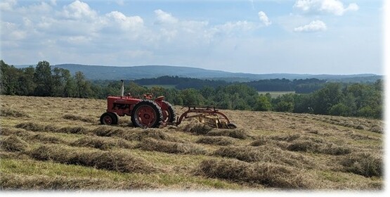 tractor in field