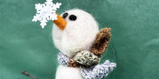 felted snowman