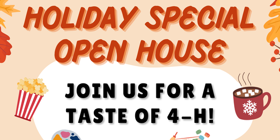 Holiday open house flyer