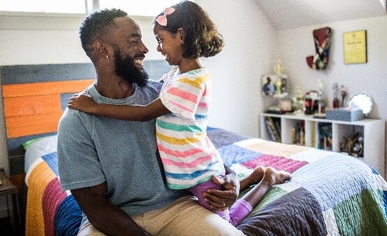 dad and daughter
