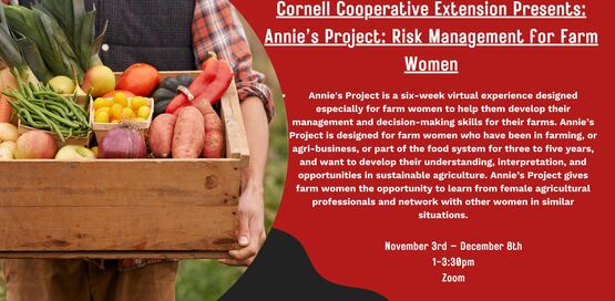 Are you a woman engaged in farming in NYS? Would you like to learn and network with other farm women, and learn how to strengthen your farming operation? 