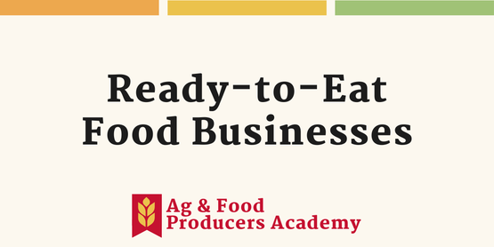 Banner for ready to eat workshops
