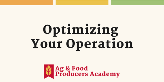 Banner for webinar optimizing your operation
