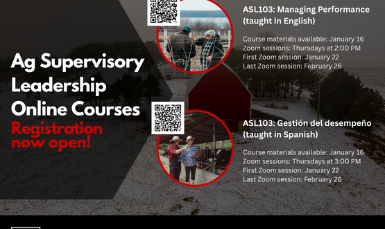 Agricultural Supervisory Leadership online course 2026