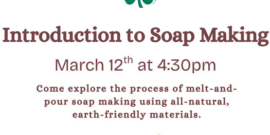 Flyer for 4-H Introduction to Soap Making